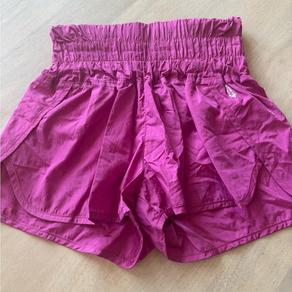 Woman’s XS adorable Fuchsia High-Waisted athletic Shorts